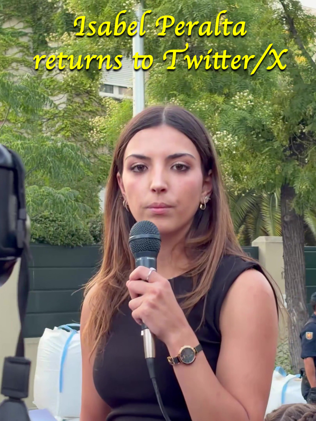 Isabel Peralta returns to Twitter/X